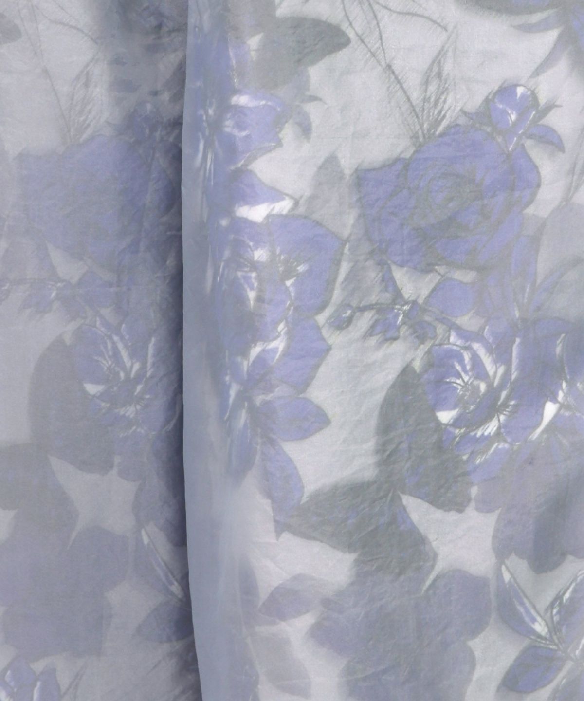 花柄ゴブラン織り風 シアー生地重ねパンツ-12