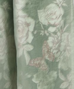 花柄ゴブラン織り風 シアー生地重ねパンツ-20