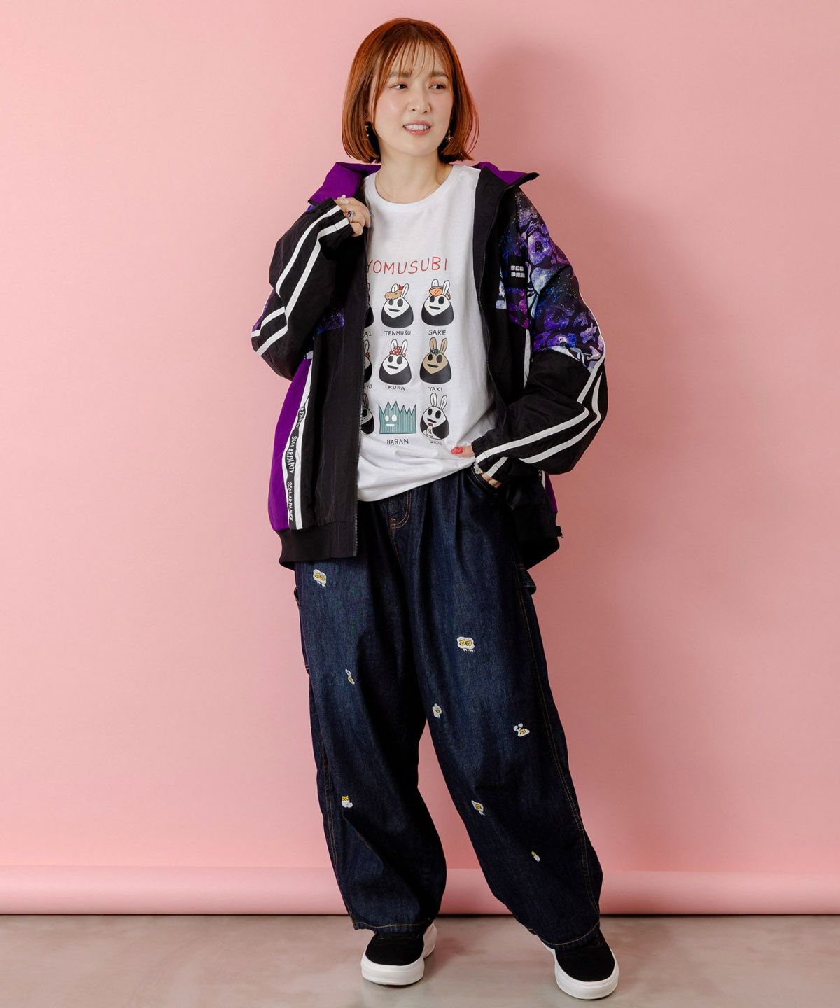 クマ宇宙柄スポーティーブルゾン-2