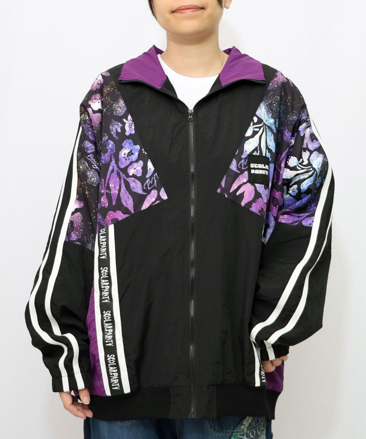 クマ宇宙柄スポーティーブルゾン-8