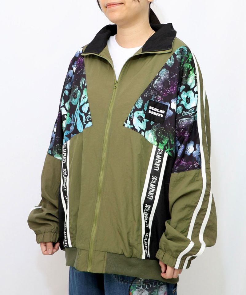 クマ宇宙柄スポーティーブルゾン-13