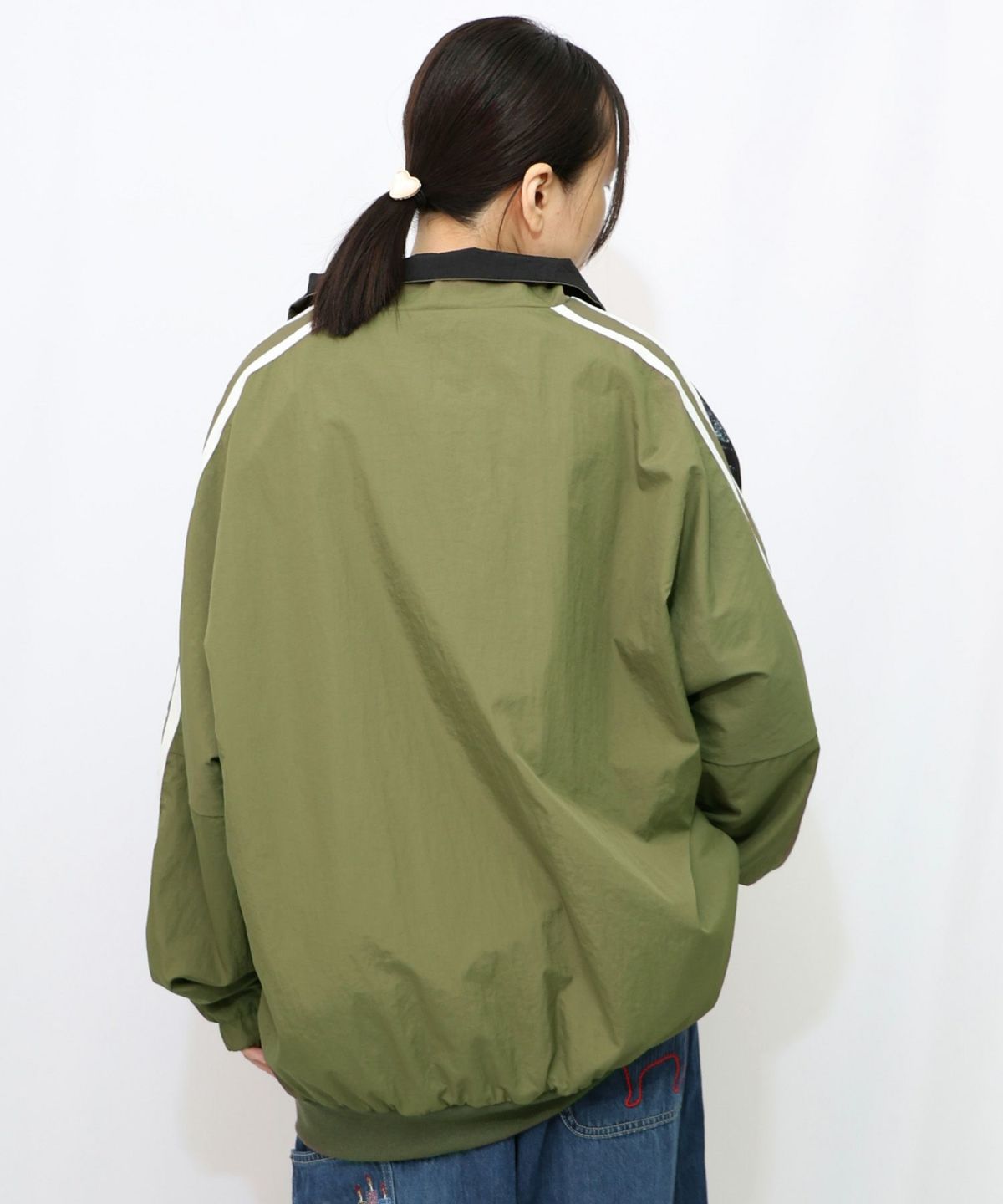 クマ宇宙柄スポーティーブルゾン-14