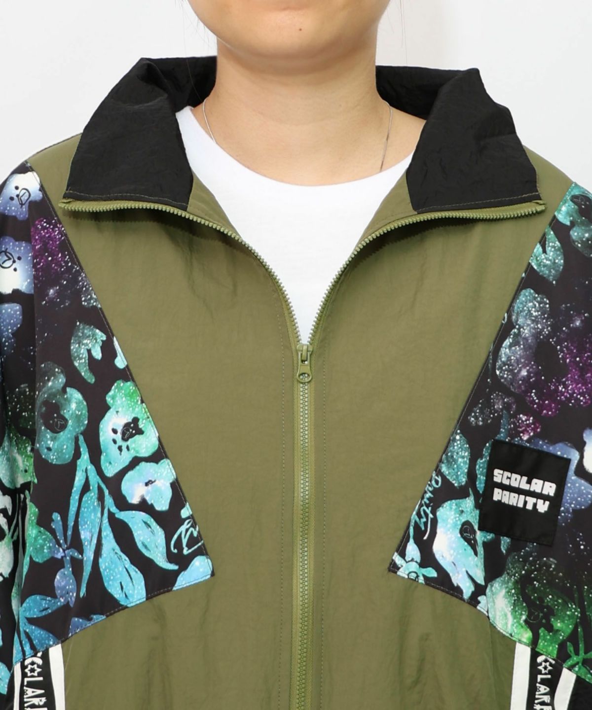 クマ宇宙柄スポーティーブルゾン-16