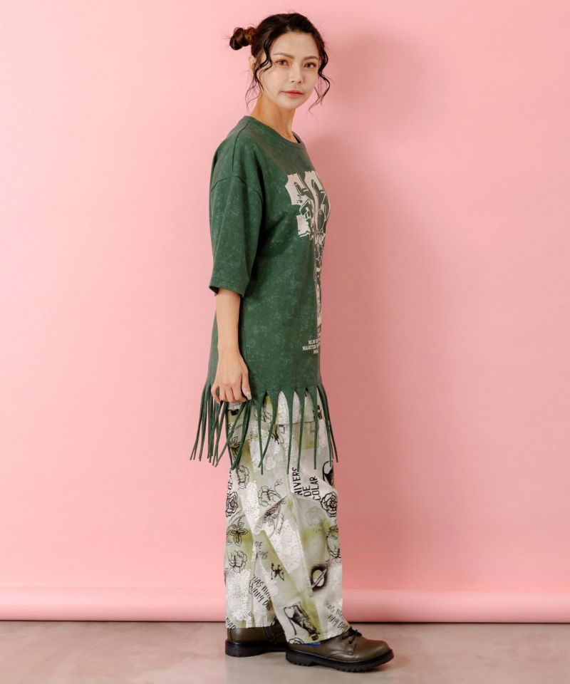 26周年ケーキとネコちゃん柄 フリンジプルオーバー-5