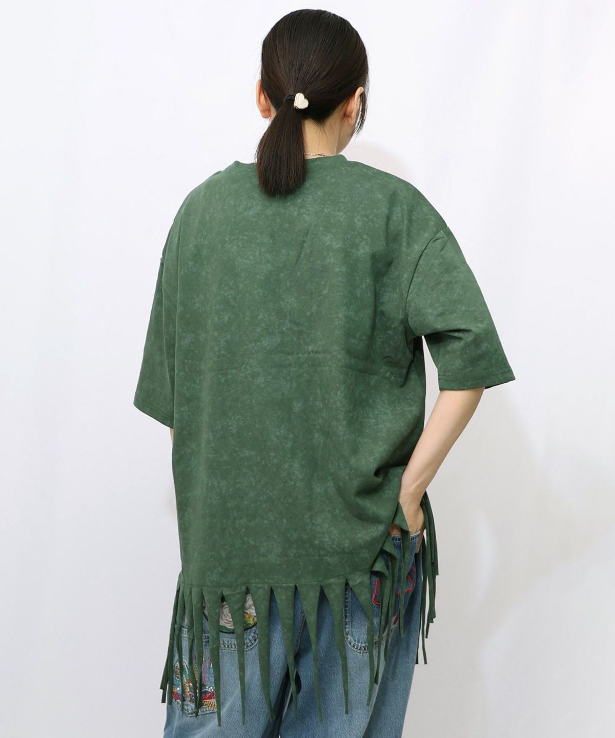 26周年ケーキとネコちゃん柄 フリンジプルオーバー-14