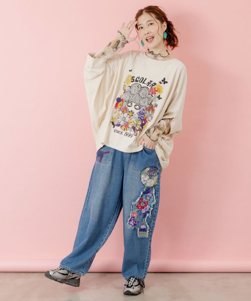 花柄スカラーちゃんプルオーバー-2