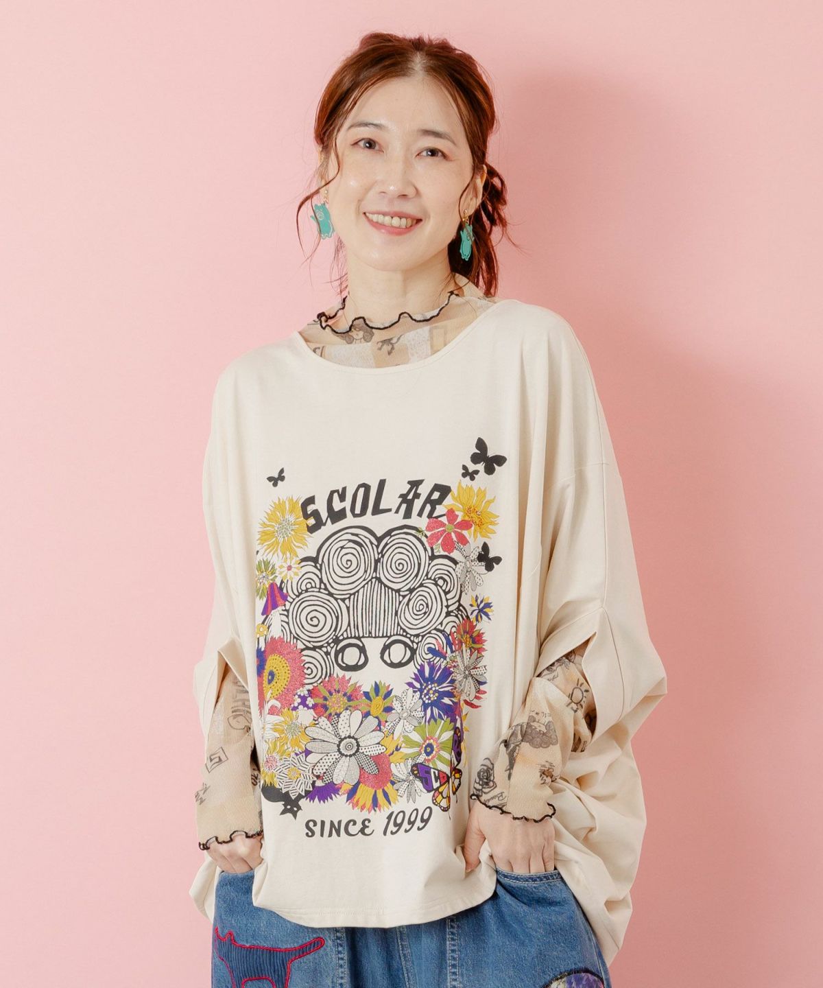 花柄スカラーちゃんプルオーバー-3