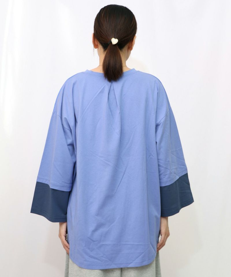 メルヘンな街柄レイヤード風プルオーバー-19