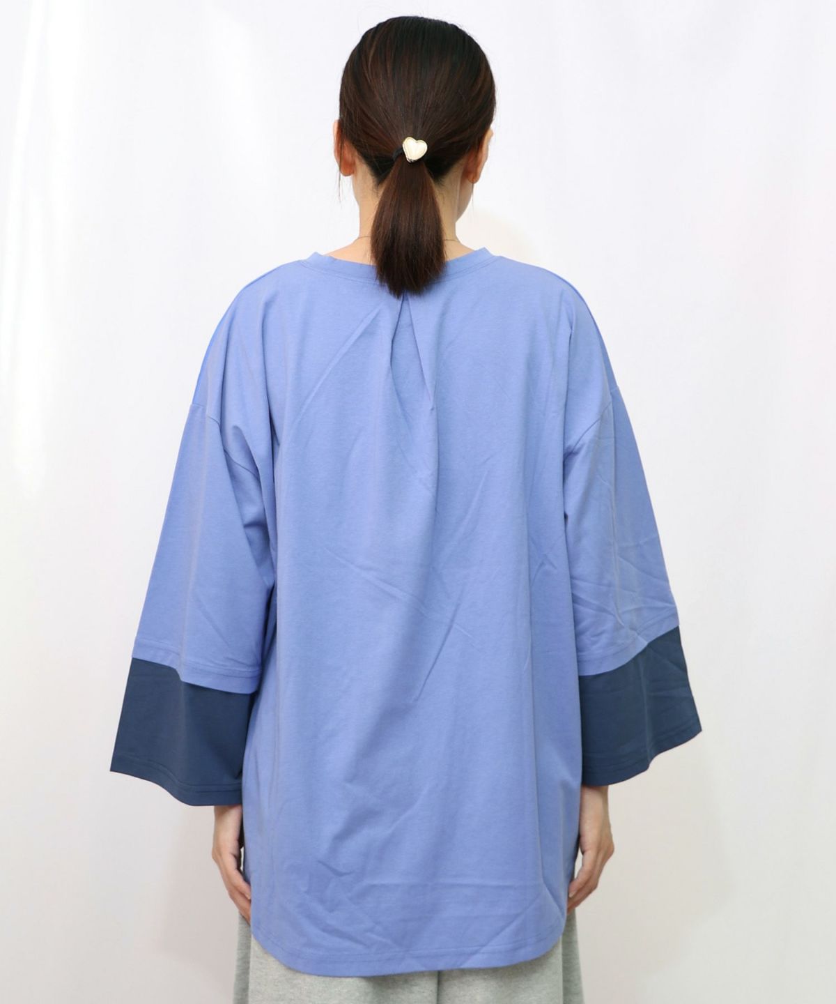 メルヘンな街柄レイヤード風プルオーバー-19