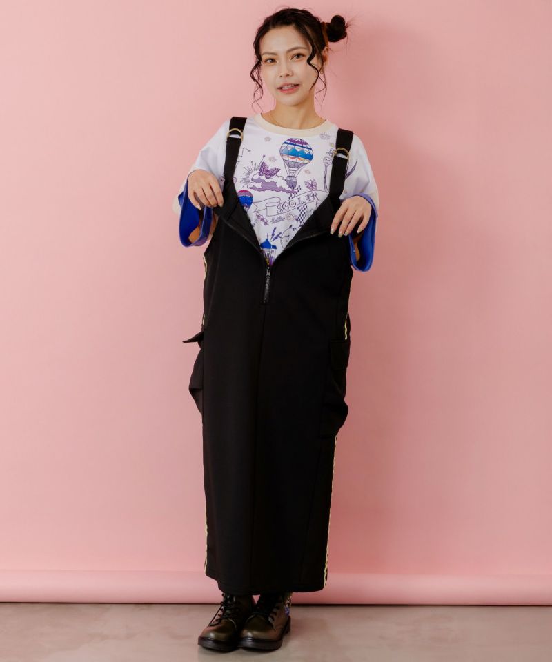 メルヘンな街柄レイヤード風プルオーバー-22