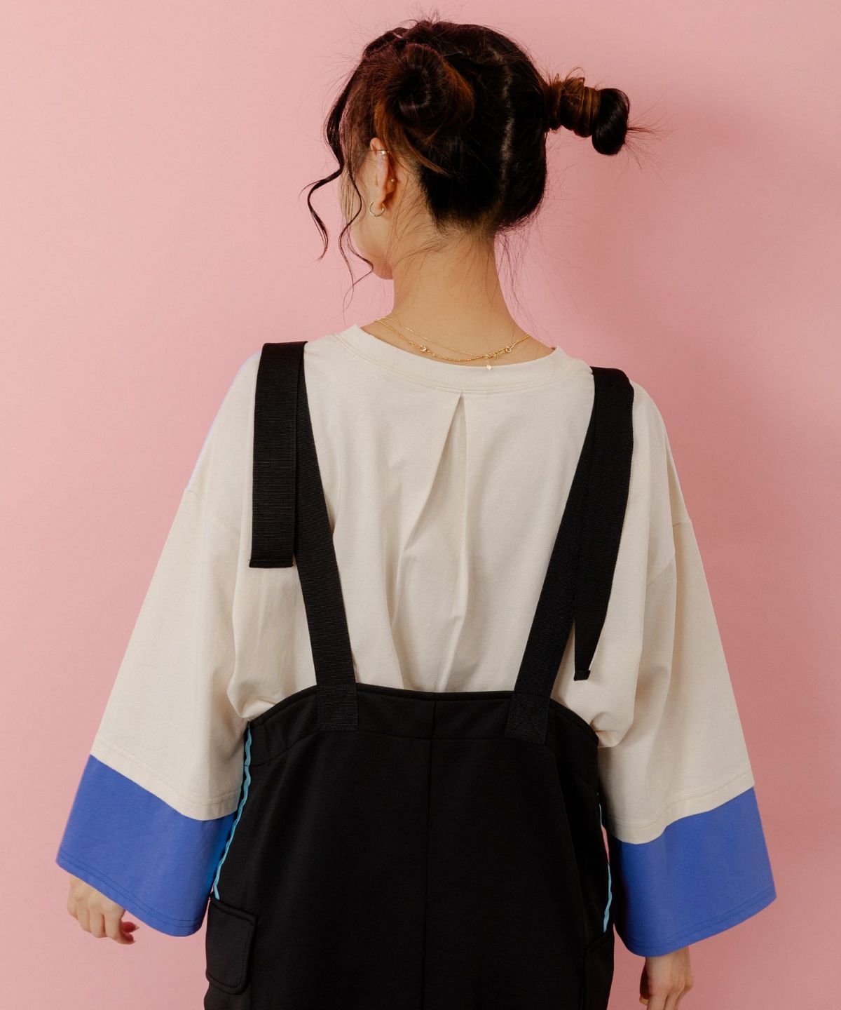 メルヘンな街柄レイヤード風プルオーバー-25