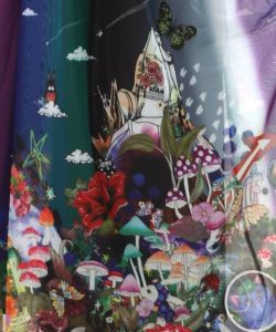 キノコの惑星柄チュールスカート-16