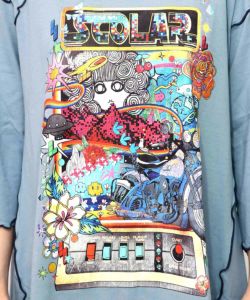 バイクゲーム柄メロウ切替ワンピース-17