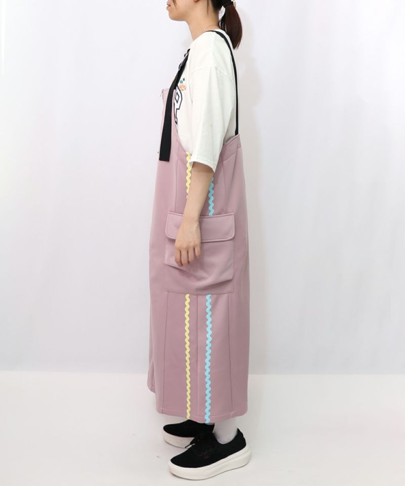 花柄刺繍ジャージワンピース-14