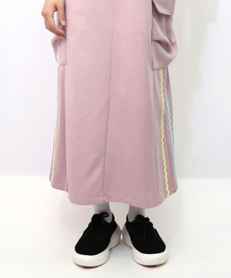 花柄刺繍ジャージワンピース-18