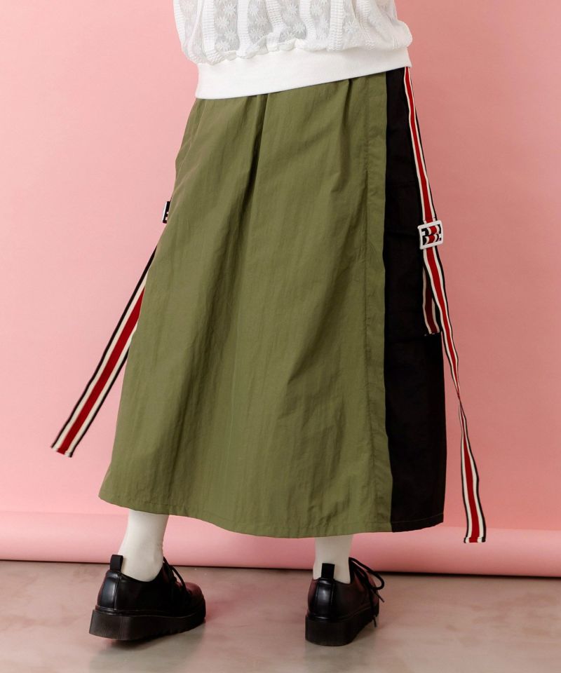 バイカラースポーティースカート-5