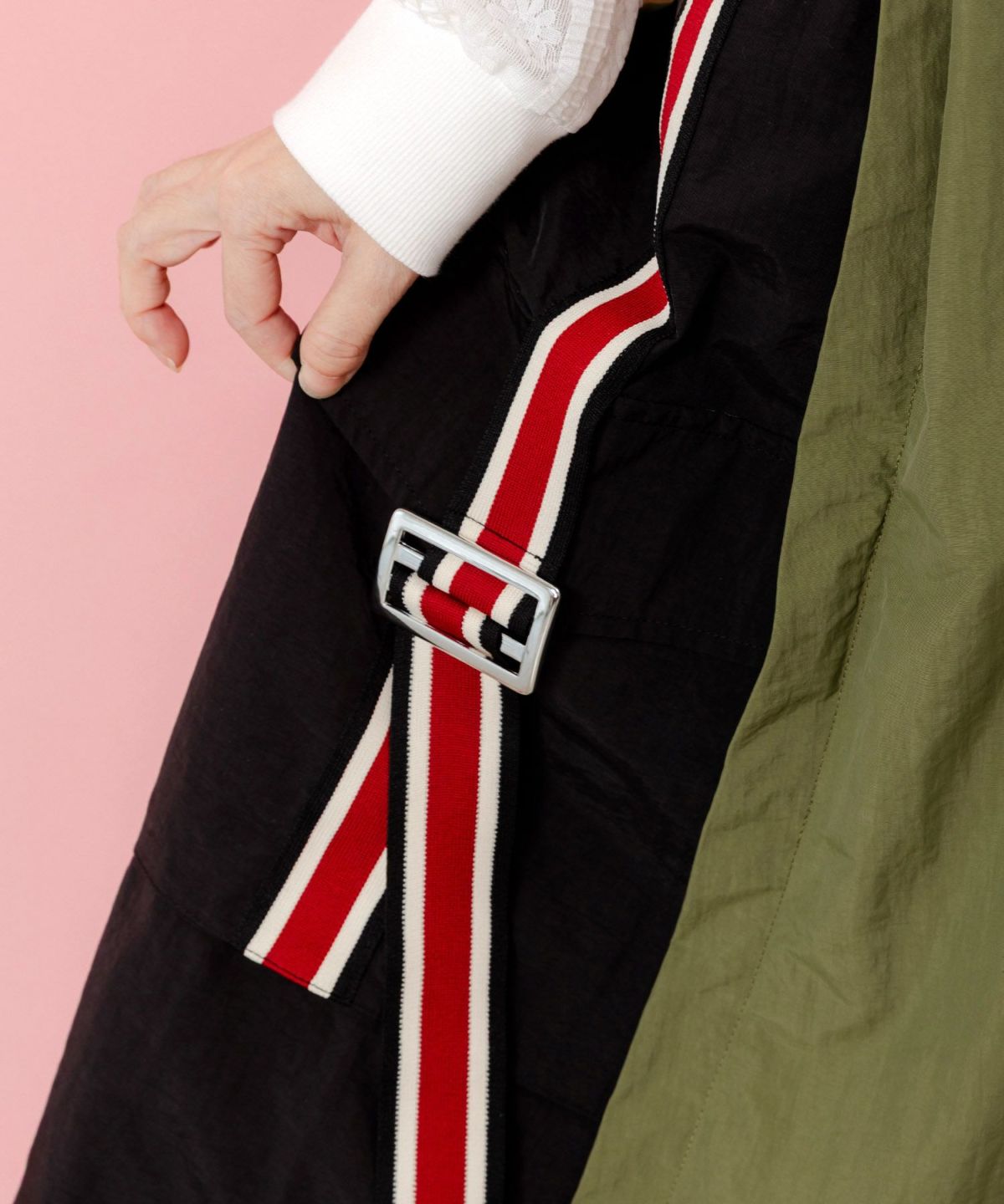 バイカラースポーティースカート-6