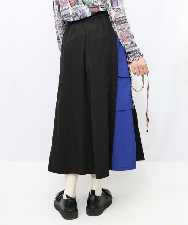 バイカラースポーティースカート-10
