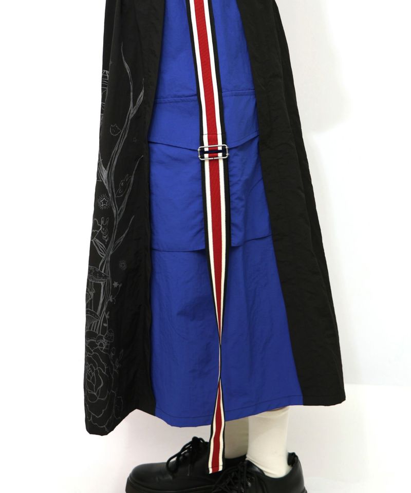 バイカラースポーティースカート-18