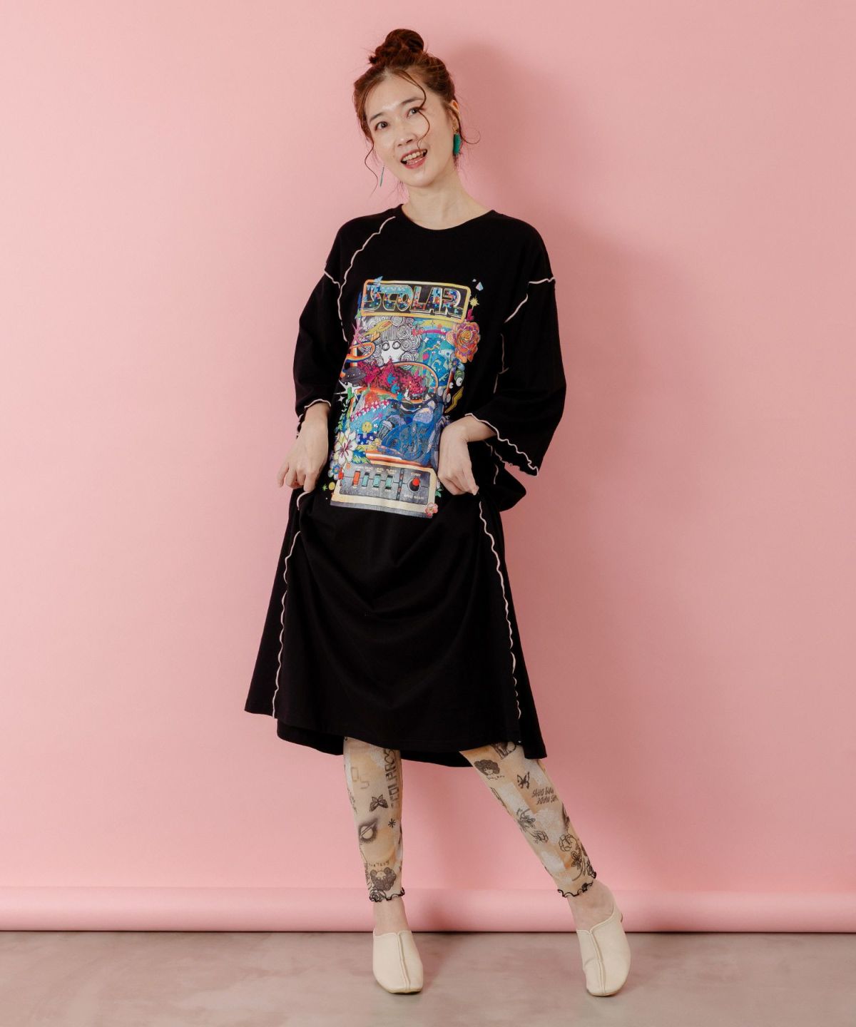 ラメニットソー3柄展開レギンス-2