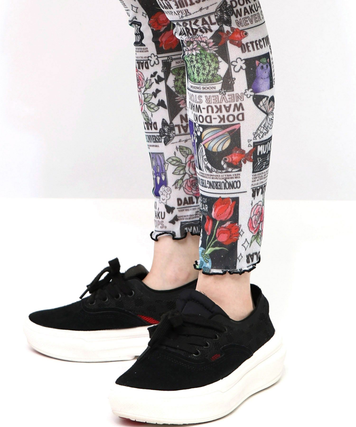 ラメニットソー3柄展開レギンス-6