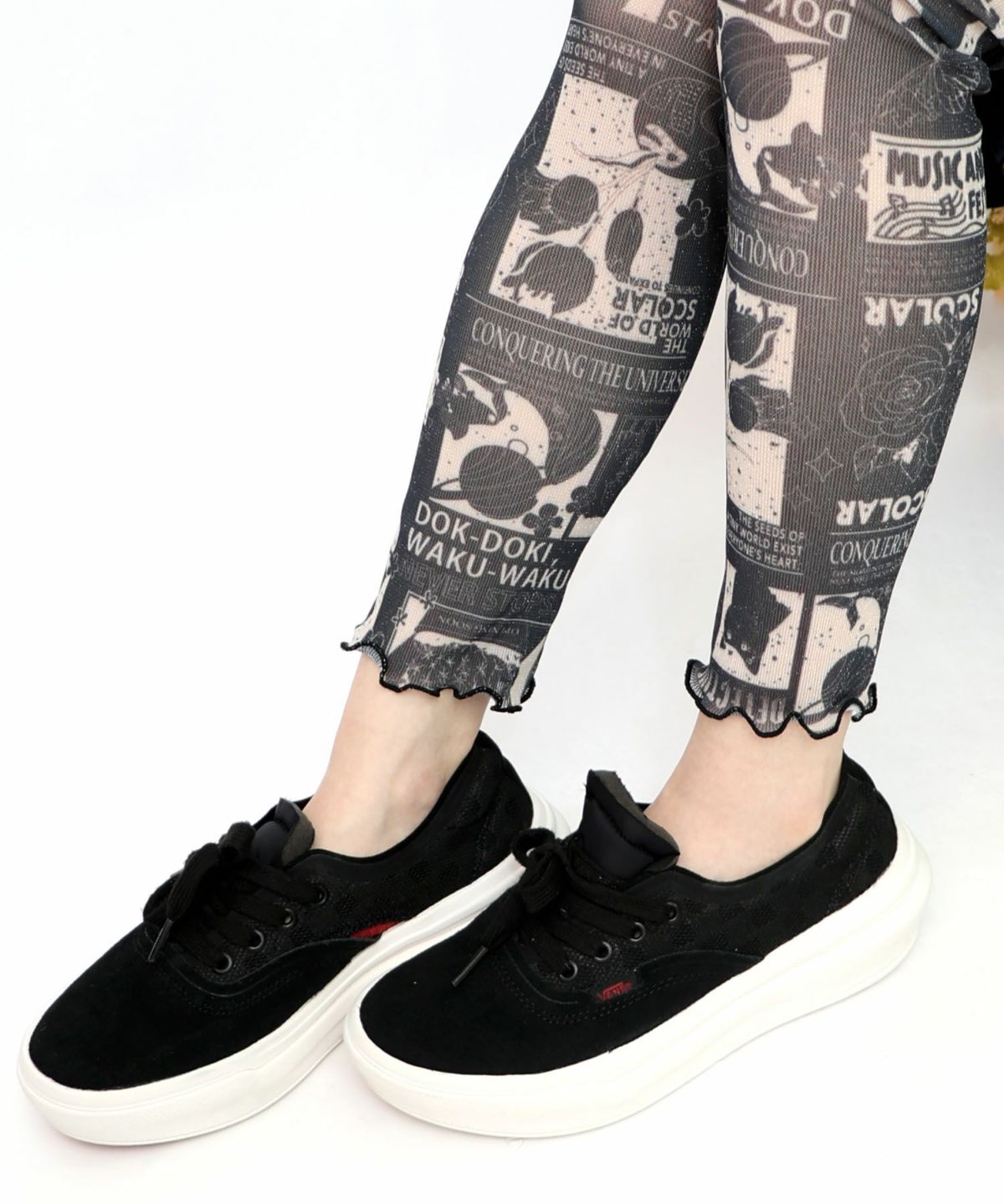 ラメニットソー3柄展開レギンス-9