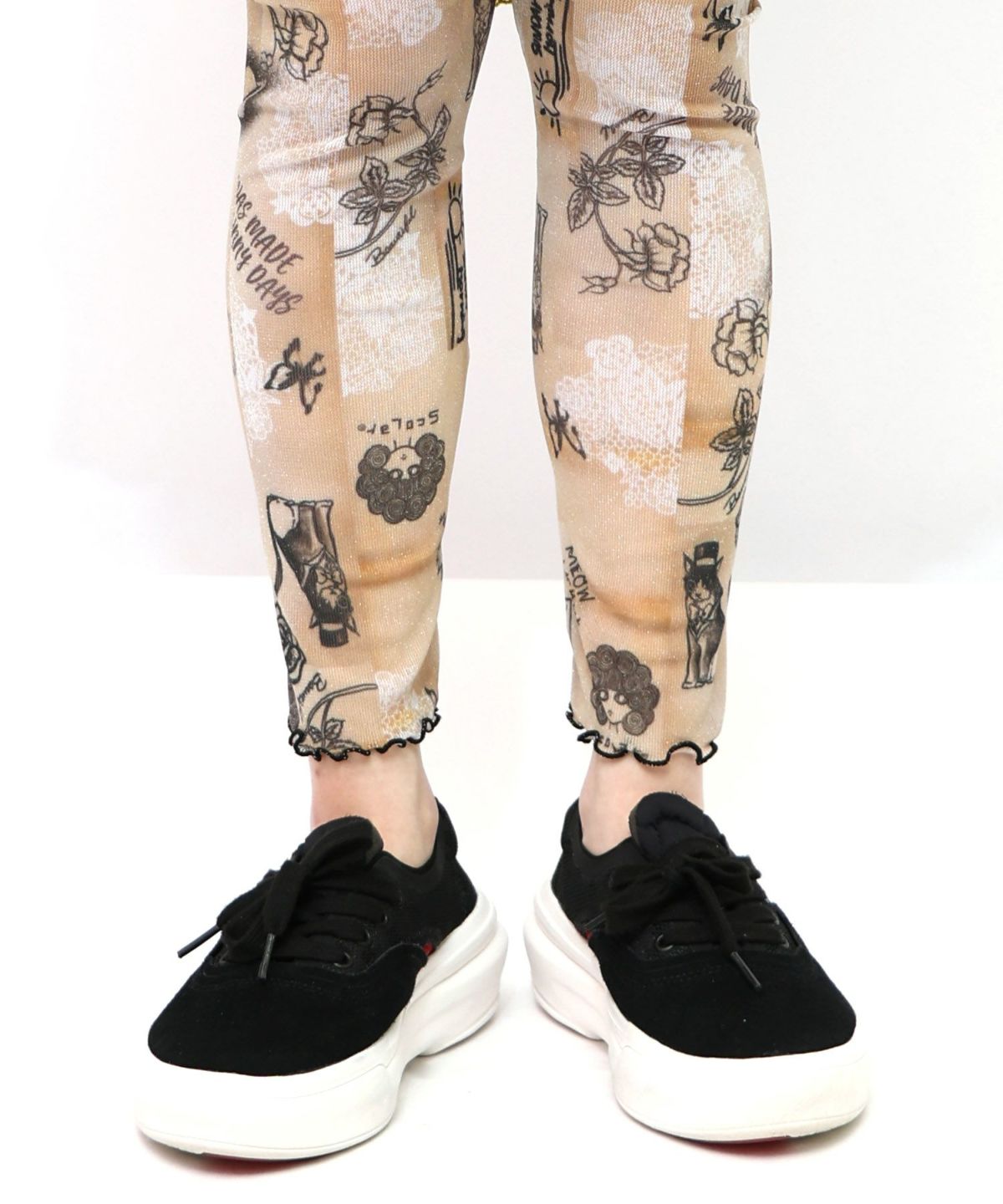 ラメニットソー3柄展開レギンス-13