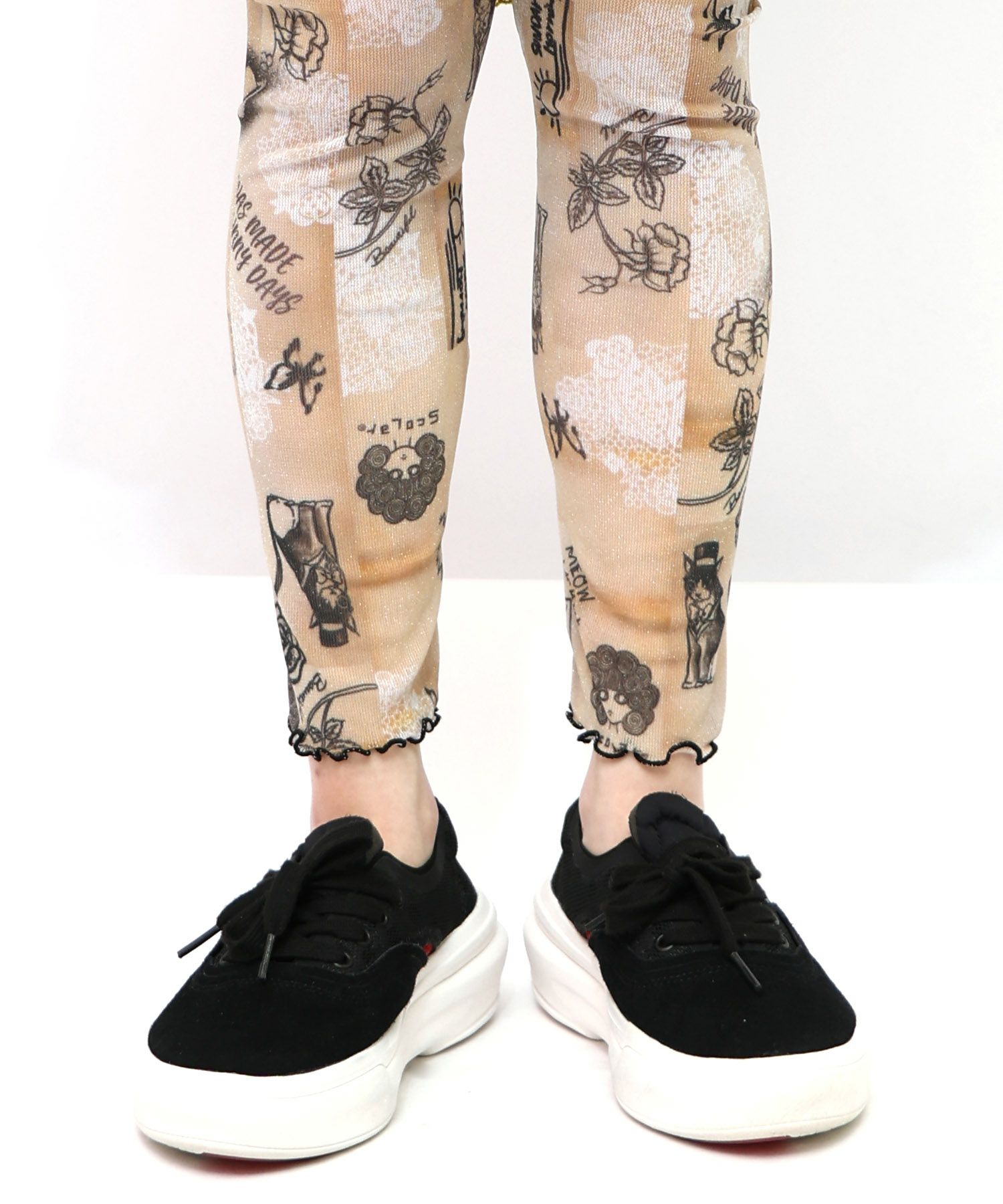 ラメニットソー3柄展開レギンス-13