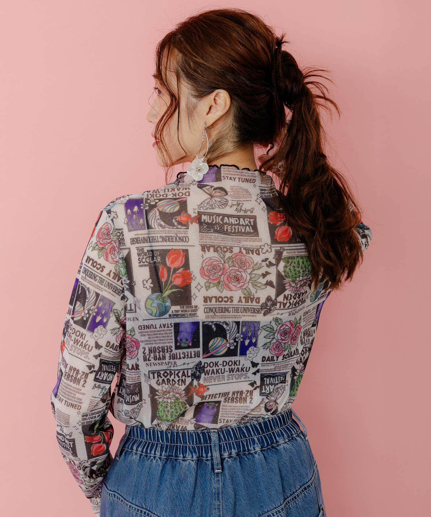 ラメニットソー3柄展開インナーT-4