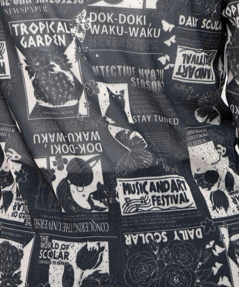 153603：ラメニットソー3柄展開インナーTの通販-ScoLar