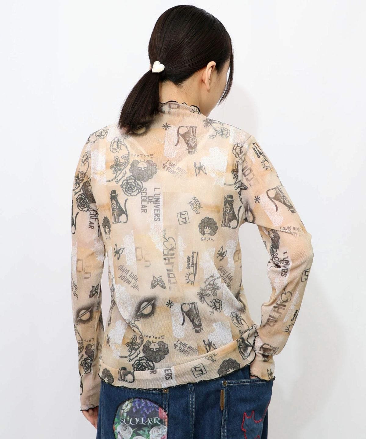 ラメニットソー3柄展開インナーT-17