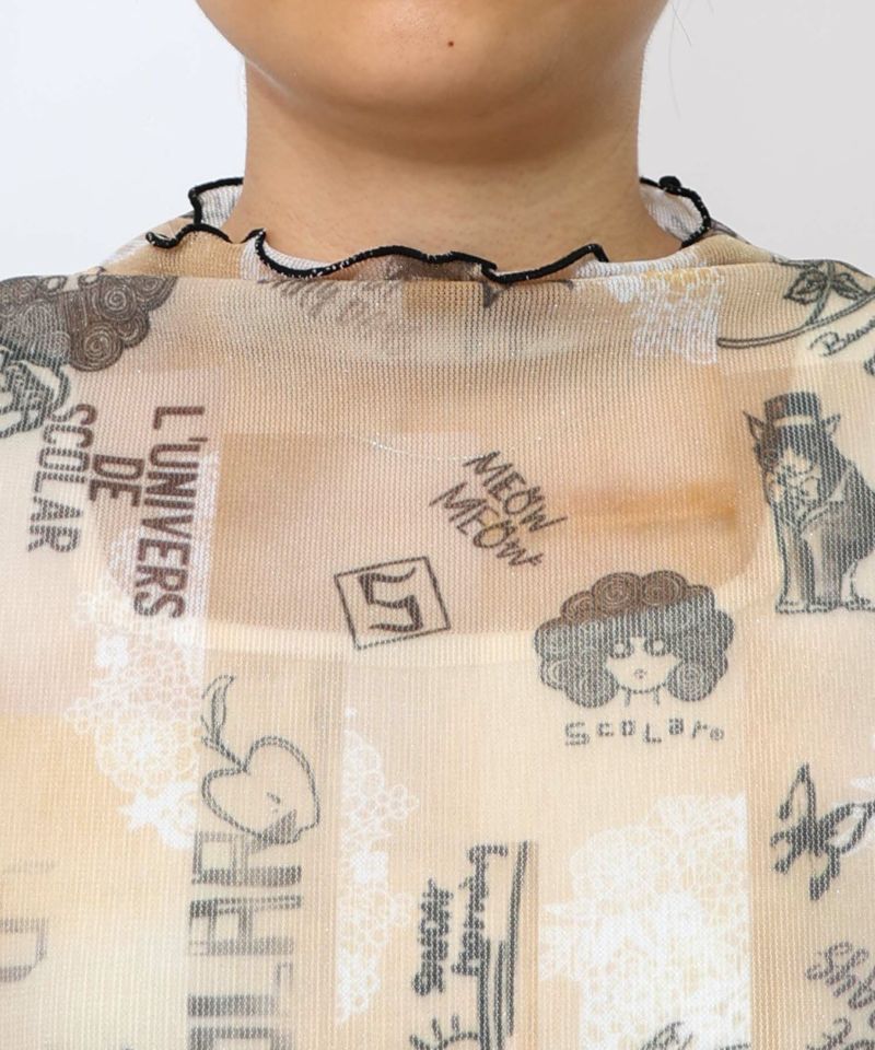 ラメニットソー3柄展開インナーT-19