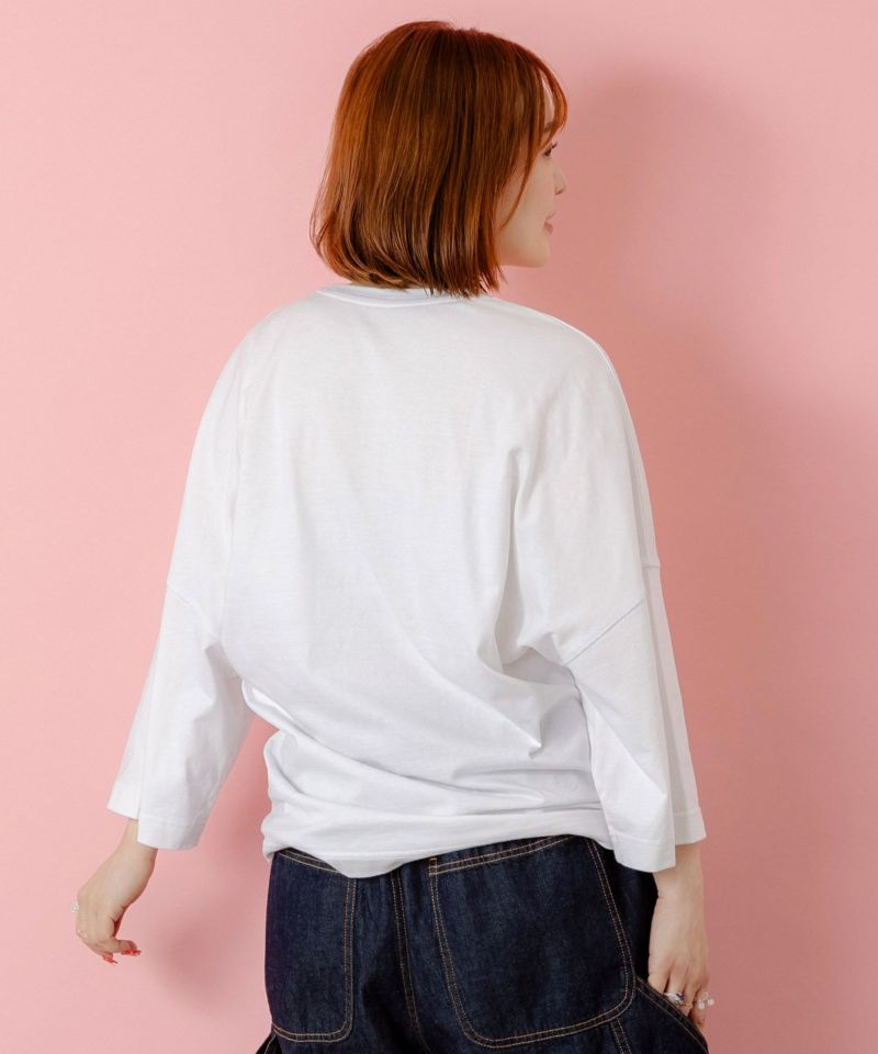 ウサギのきょむすび柄Tシャツ-5