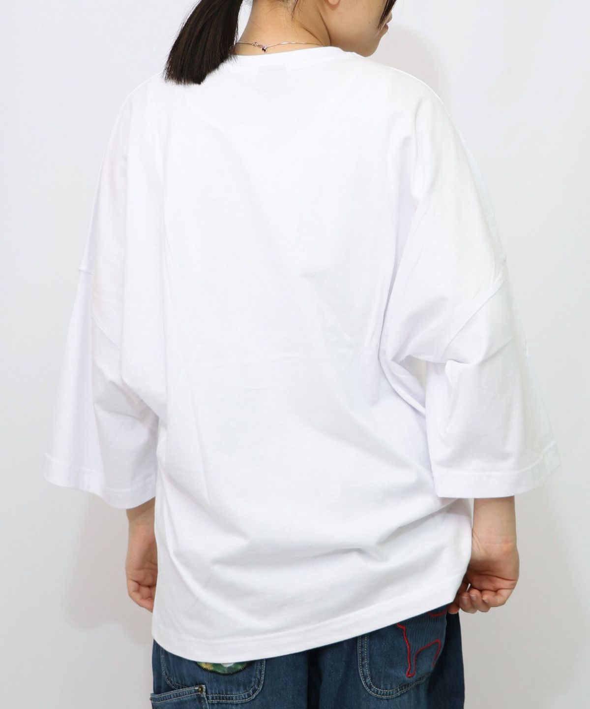 ウサギのきょむすび柄Tシャツ-9