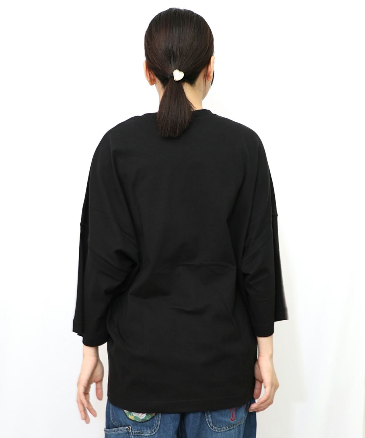 ウサギのきょむすび柄Tシャツ-17