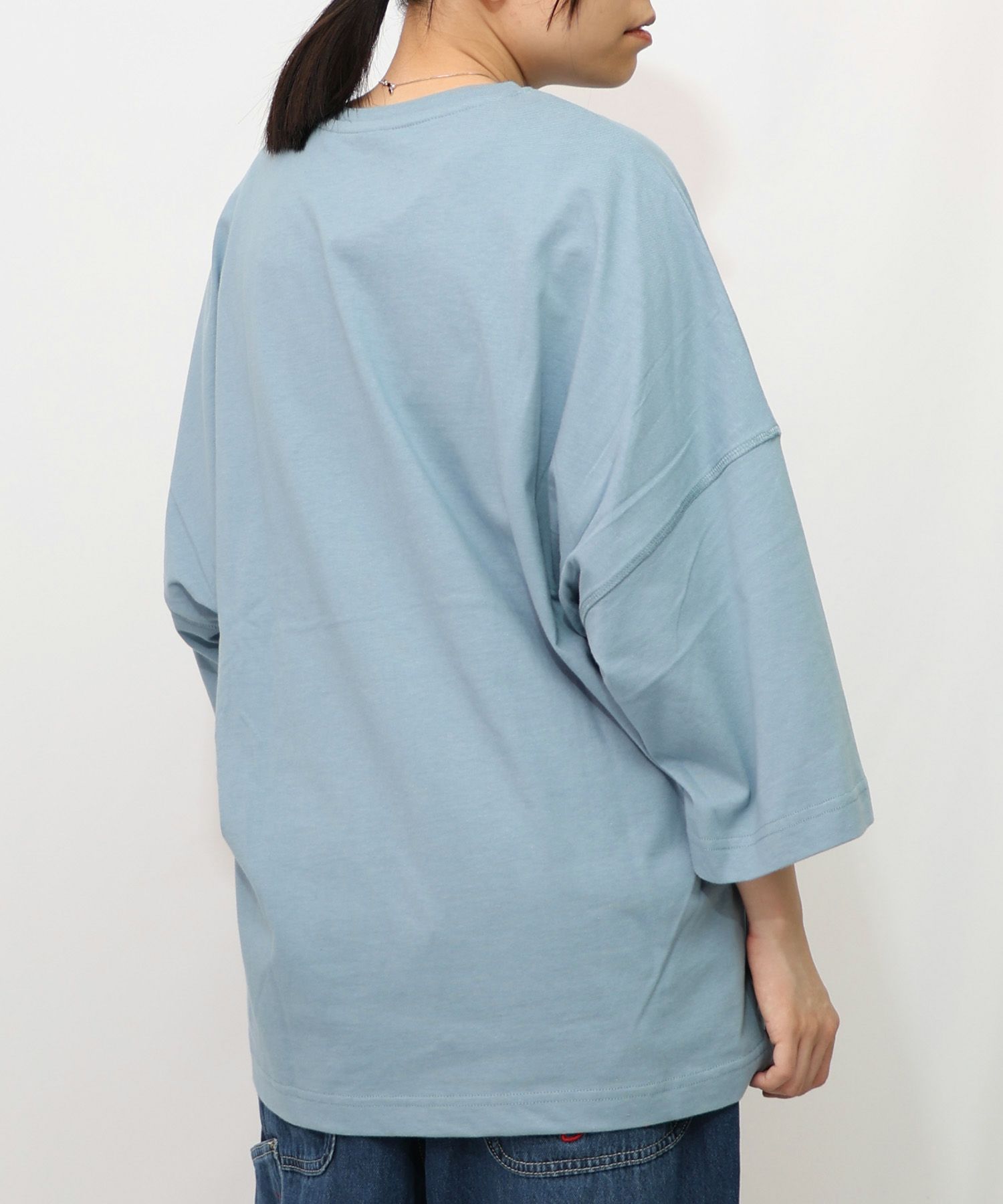 ウサギのきょむすび柄Tシャツ-21