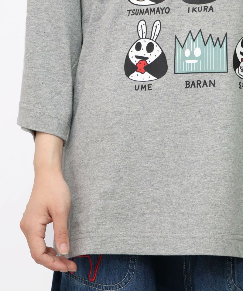 ウサギのきょむすび柄Tシャツ-25