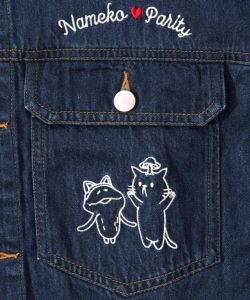 なめことネコずきんのおつかい デニムジャケット-27