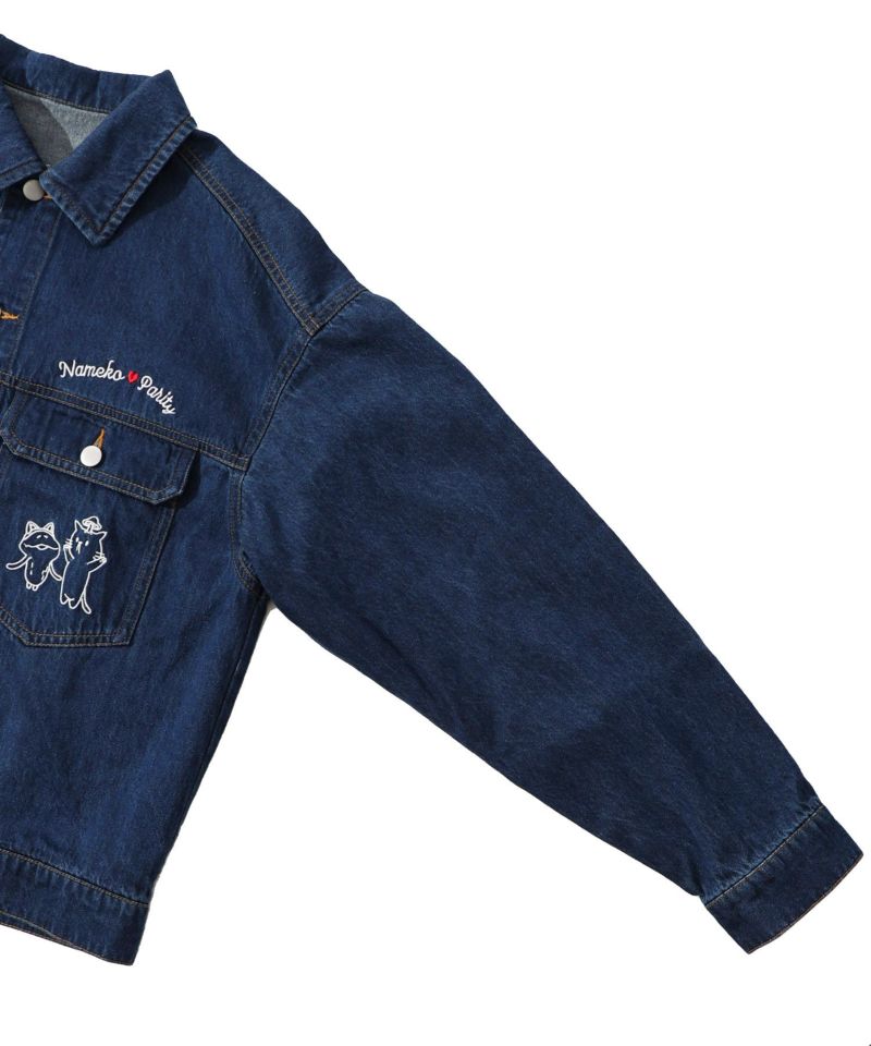 なめことネコずきんのおつかい デニムジャケット-29