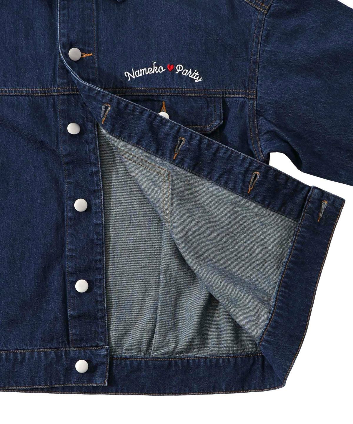 なめことネコずきんのおつかい デニムジャケット-32