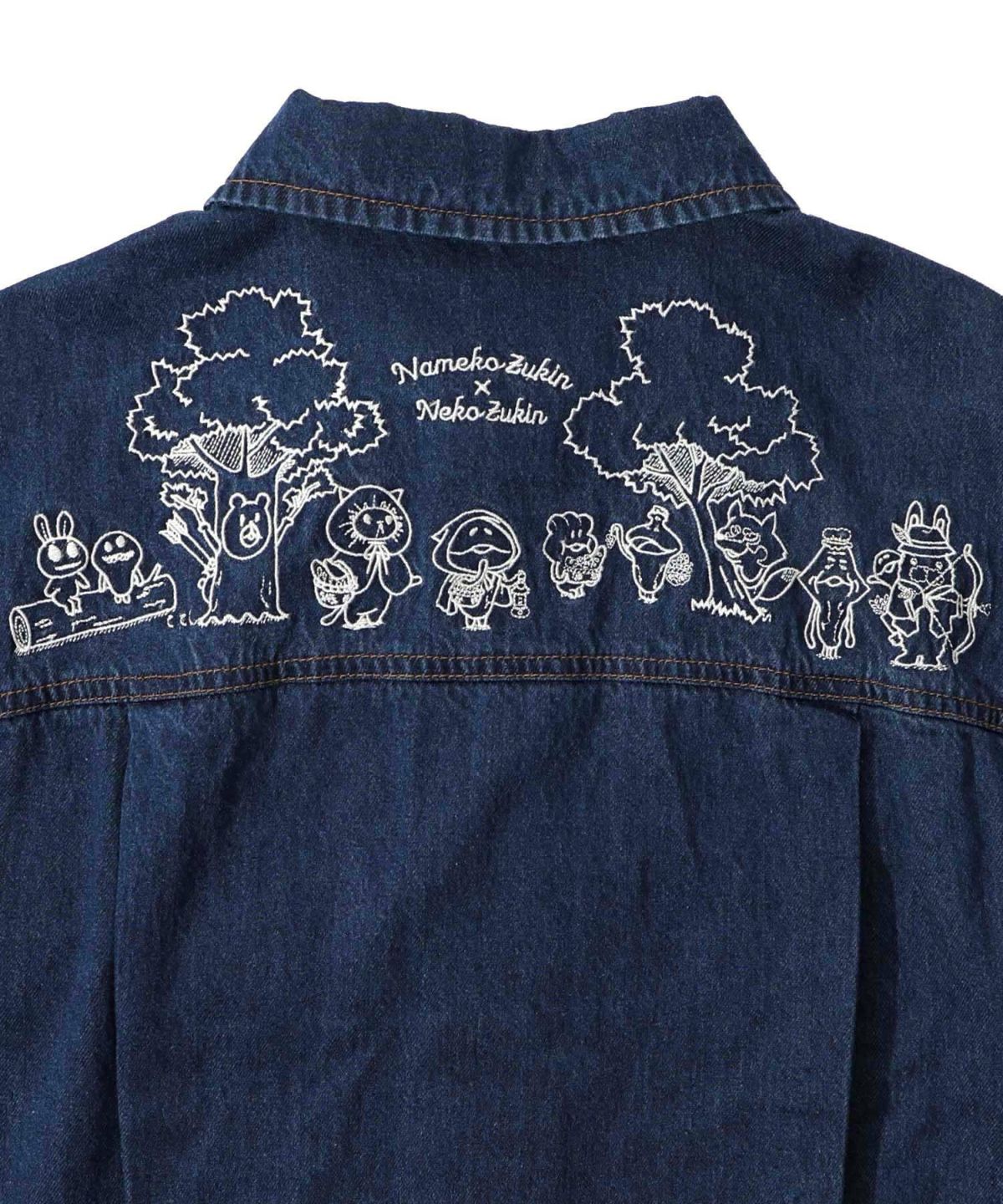 なめことネコずきんのおつかい デニムジャケット-33