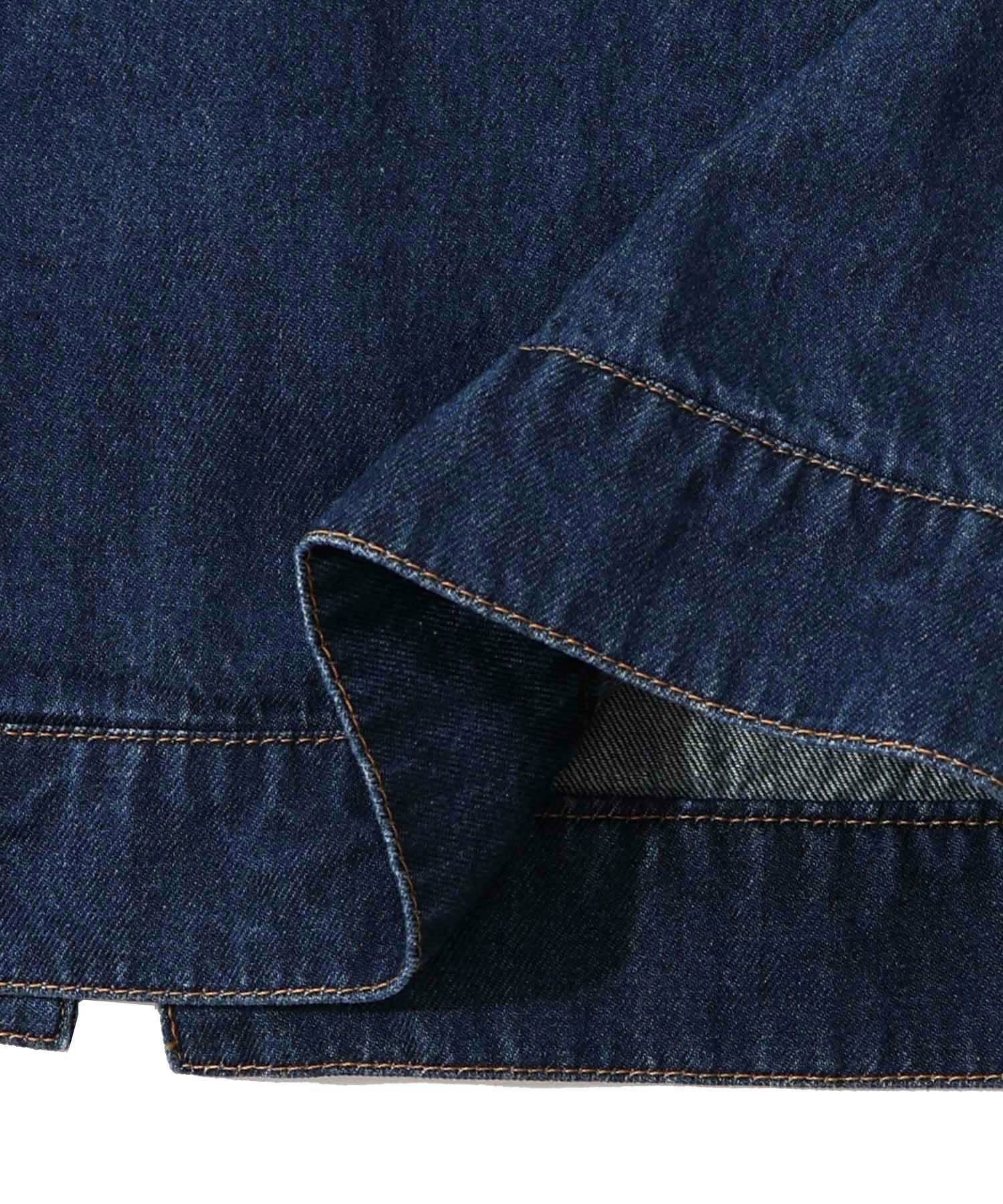 なめことネコずきんのおつかい デニムジャケット-34