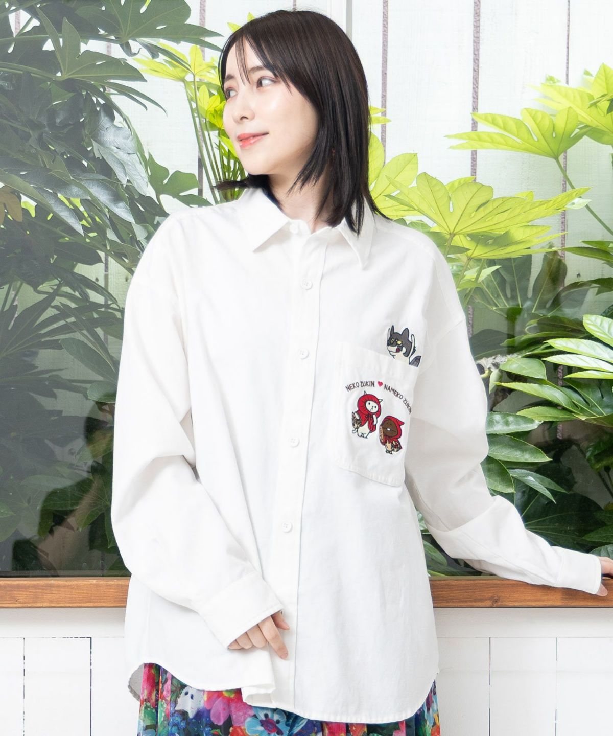 オオカミさんには気をつけて オックスフォードシャツ-3