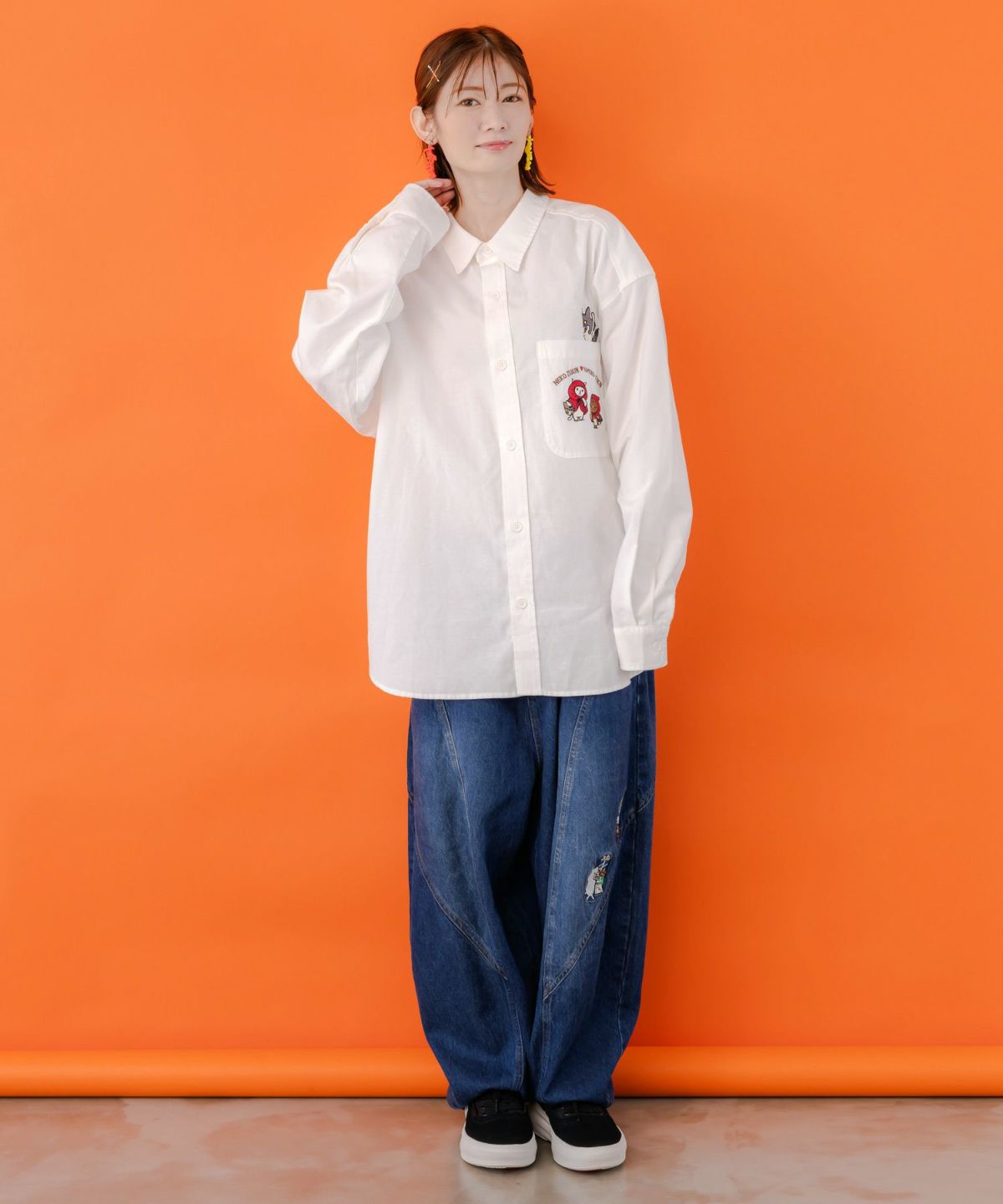 オオカミさんには気をつけて オックスフォードシャツ-6