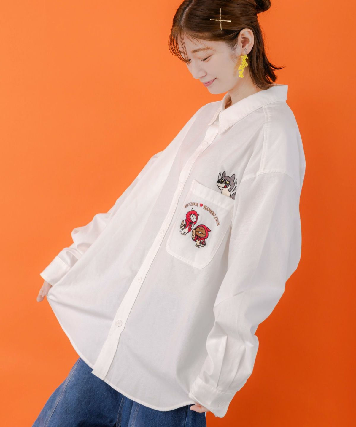 オオカミさんには気をつけて オックスフォードシャツ-7