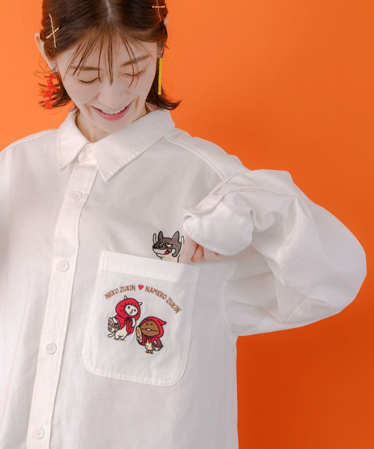 オオカミさんには気をつけて オックスフォードシャツ-9