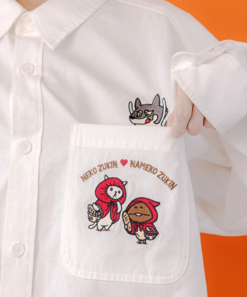 オオカミさんには気をつけて オックスフォードシャツ-10