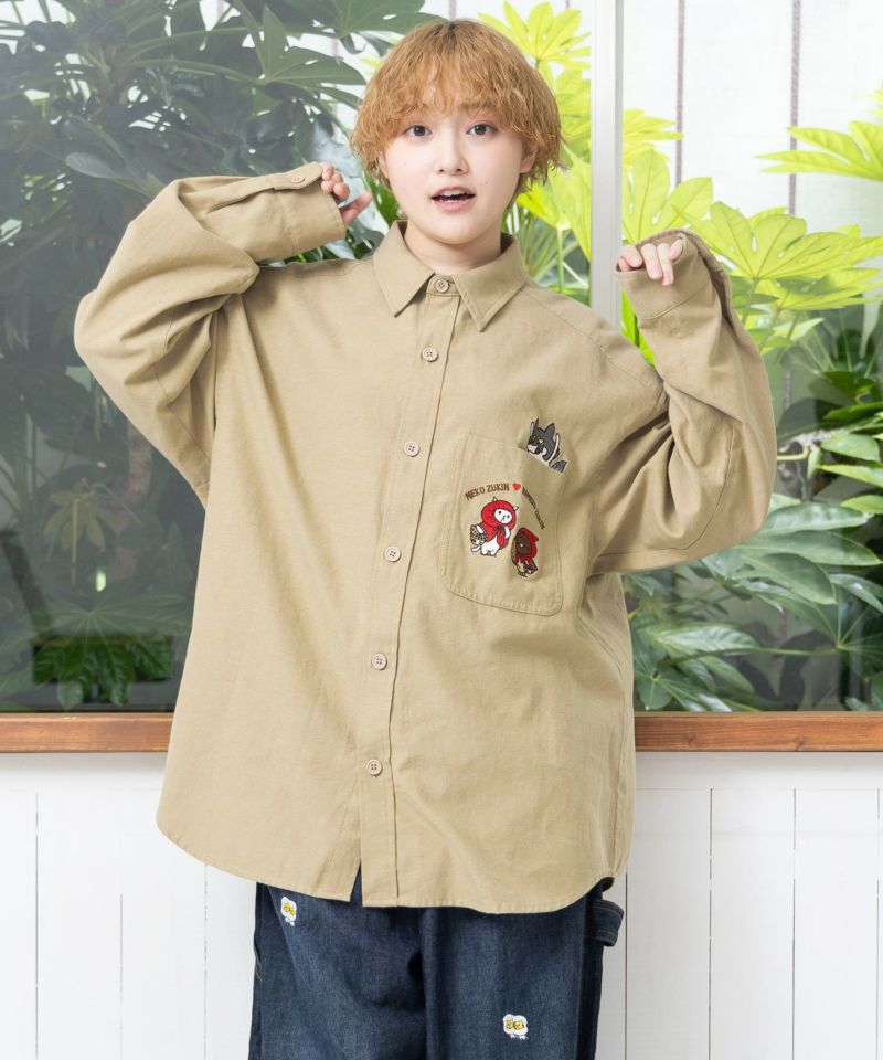 オオカミさんには気をつけて オックスフォードシャツ-11