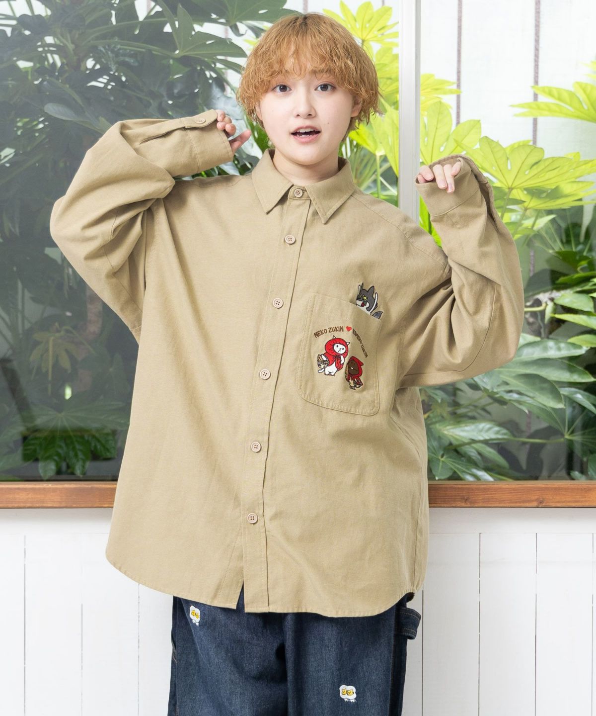 オオカミさんには気をつけて オックスフォードシャツ-11