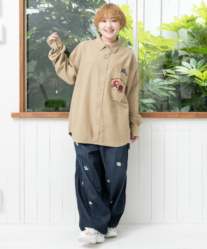 オオカミさんには気をつけて オックスフォードシャツ-12